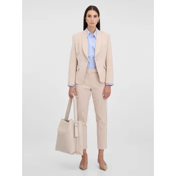 Oblečení a móda Orsay Dámské Krémové dámské kalhoty ORSAY Bílá 36 (2958141)