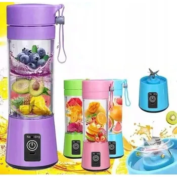 TURISTICKÝ MIXÉR BLENDER USB AKUMULÁTOR 380ML 34 DÁREK BEZDRÁTOVÝ
