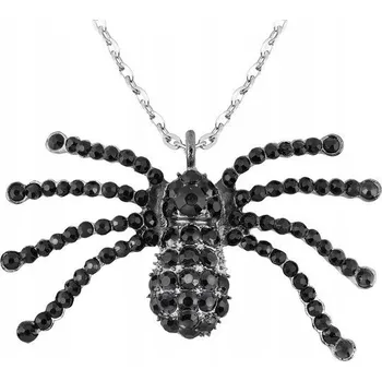 Náhrdelník ČERNÝ NÁHRDELNÍK PAVOUK PAVOUCI HALLOWEEN