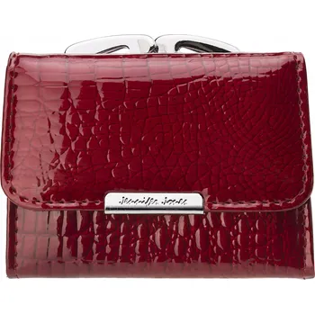 Peněženka Jennifer Jones peněženka z pravé kůže červená - dámská