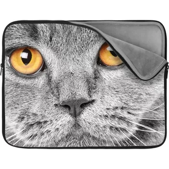 pouzdro na notebook Sablio Obal na notebook Kočičí pohled - 13"