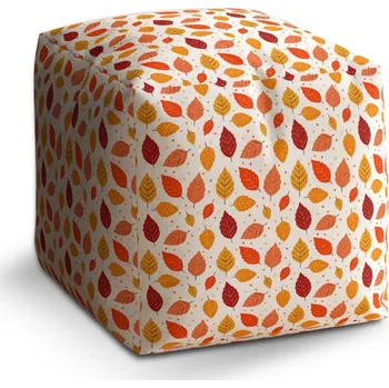 Taburet Sablio Taburet Cube Barevný listopad: 40x40x40 cm