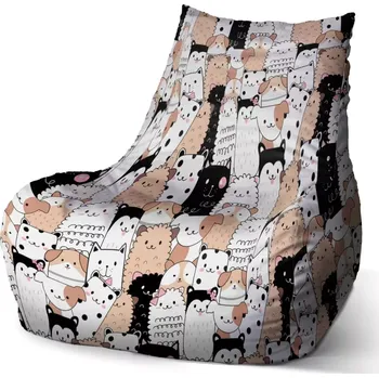 Sedací pytel Sablio Sedací vak Bean Roztomilá zvířátka - 60 x 70 x 70 cm