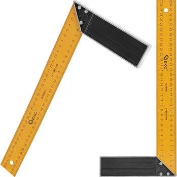 Uholník stolársky 350 mm, žltý, GEKO