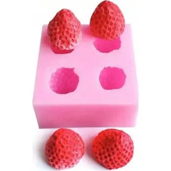 Forma na pečení Silikonová Forma na Svíčky - Jahoda