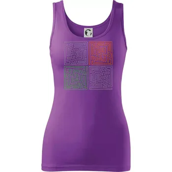 Dámské tričko Můj svět - bludiště - Dámské tílko - 2XL ( Fialová )