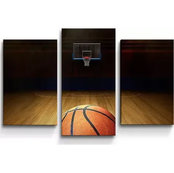 Obraz Sablio Obraz - 3-dílný Basketball - 75x50 cm