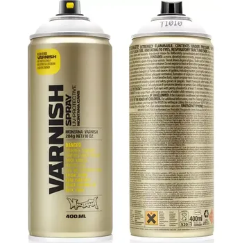 Barva ve spreji Montana Varnish Spray 400ml - Bezbarvý lak pololesklý