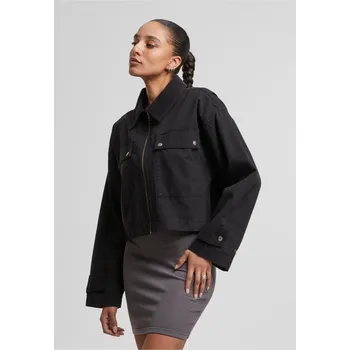 Dámská větrovka Ladies Workwear Cropped Cotton Jacket - black XS