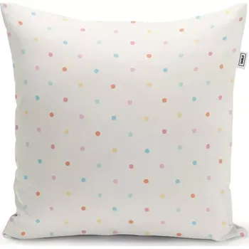 Polštář Sablio Polštář Barevné tečky na béžové - 40x40 cm