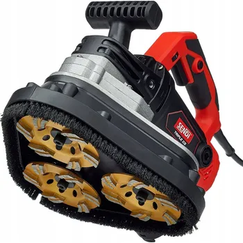 sanační bruska Sendi bruska na beton TRIPPLE GS 2450W s regulací otáček a odsáváním prachu