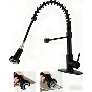 Vodovodní baterie KUCHYŇSKÁ BATERIE DŘEZOVÁ STOJÍCÍ S FLEXIBILNÍ OHYBNÝM RAMENEM