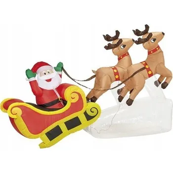Vánoční dekorace Nafukovací dekorace Mikuláš v saních – Vánoční dekorace