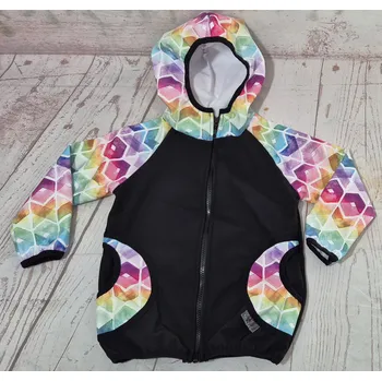 Chlapecká bunda Yháček Softshellová bunda Yháček, zimní, Duhový cikcak, vel. 98, POSLEDNÍ KUS Velikost: 98