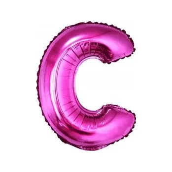 Balónek Fóliový balónek písmeno "C" růžový 35 cm