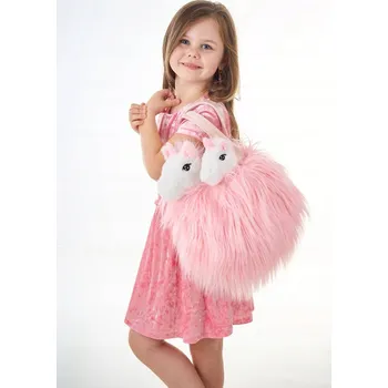 Obraz PLYŠÁK JEDNOROŽCI MÁMA S MLÁDĚTEM S KABELKOU A DEKOU