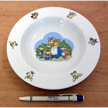 Talíř Talíř dětský hluboký Kůzlátka s maminkou