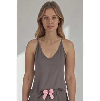 Dámské pyžamo Tílko na spaní Vivisence 2200 Barva: Šedá, Velikost: M
