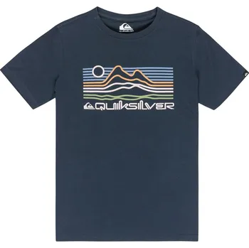 tričko Quiksilver Ev Light Waves - KTP0/Dark Navy 14 Years