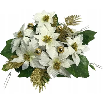 Smuteční dekorace Vánoční dekorace na hrob hřbitova Náhrobní vázanka Betlémská hvězda