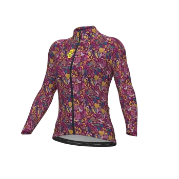 Cyklistické oblečení Alé Cycling Clothing Zateplený cyklistický dres ALÉ dámský PRAGMA FLOWERY Velikost: XL