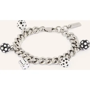 Náramek Marc Jacobs Dámský Náramek Dice Charm, stříbrná / bílá /...