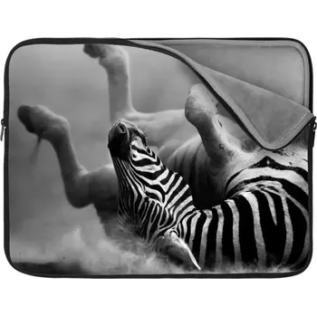 pouzdro na notebook Sablio Obal na notebook Válející se zebra - 17"