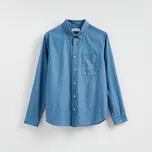 Reserved - Košile regular fit s vysokým podílem bavlny - modrá - YQ332-55J - YQ332-55J-M