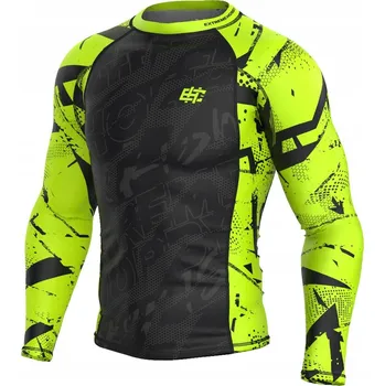 Pánské tričko Extreme Hobby lycrová mikina tričko rukávem NEO LIMETKA XL kulatý velikost XL