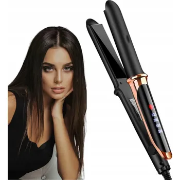 Žehlička na vlasy KERAMICKÁ ŽEHLIČKA ŽEHLIČKA NA VLASY LCD displej 2V1, LEHKÁ