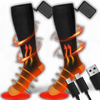 Pánské ponožky VYHŘÍVANÉ PONOŽKY ELEKTRICKÉ OHŘÍVAČE NA NOHY TERMO PONOŽKY ZIMNÍ