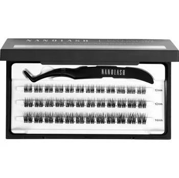Péče o řasy a obočí NanoLash DIY trsy umělých řas s aplikátorem Heartbreaker 36 Ks.