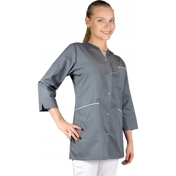 Zdravotnický oděv Dámská zdravotnická zástěra šedá/bílá, velikost vel.