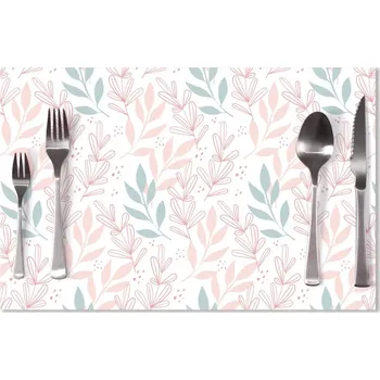 prostírání Sablio Prostírání Růžové a modré lístky: 40x30cm