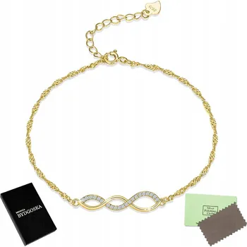 Náramek Zlatý náramek celebrit dámský STŘÍBRO 925