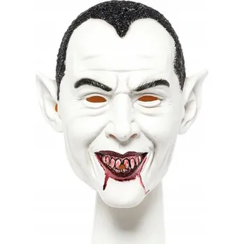 Karnevalová maska Maska na obličej Amscan 0194099019521 latex upír bílá