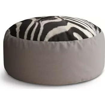 Taburet Sablio Taburet Circle Detail zebra: 38x48 cm