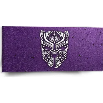 Obraz Sablio Obraz BLACK PANTHER wakanda forever Bílý - 110x50 cm
