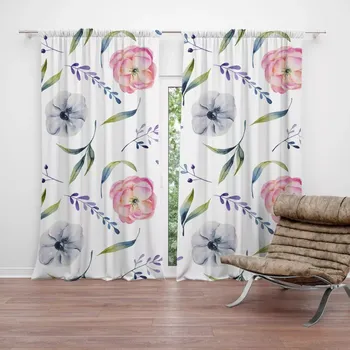 Závěs Sablio Závěs Letní květy: 2ks 140x250cm