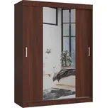 Šatní skříň se zrcadlem Reton 150 cm wenge