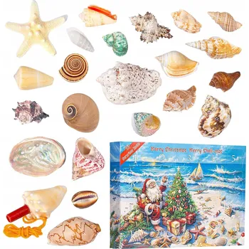 Kalendář ADVENTSKÝ KALENDÁŘ Adventní kalendář s mušlemi DÁREK OD MIKULÁŠE PRO DĚTI