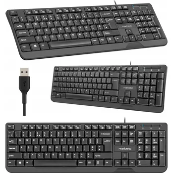 Klávesnice Membránová klávesnice Trout Slim Black