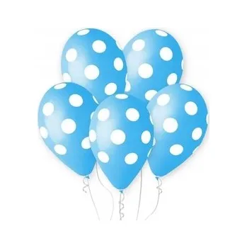 Balónek Balónky s hrachy Gemar modré 5 ks