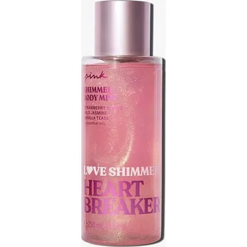 Tělový sprej Victoria’s Secret PINK HEARTBREAKER Tělový sprej se třpytkami 250 ml