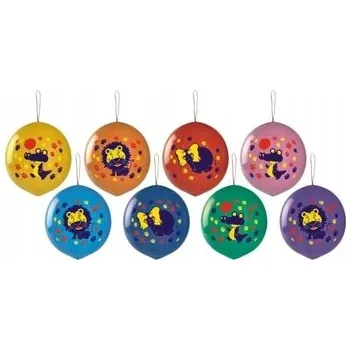 50 ks pastelových balónky s motivem MÍČE a zvířátek