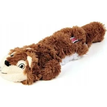 Hračka pro psa Plyšová hračka Kong Hračka Kong Knots, NKS13 veverka, hnědá, polyester M/L