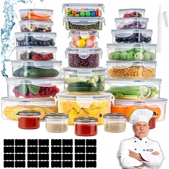 Dóza na potraviny 25 x Nádoby nádoba na potraviny hermetické LUNCHBOX sada + ZDARMA
