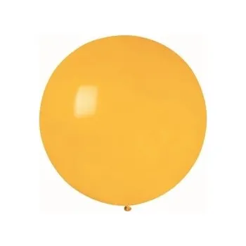 Balónek Obří Pastelový Balón Koule Tmavě Žlutý 80 cm