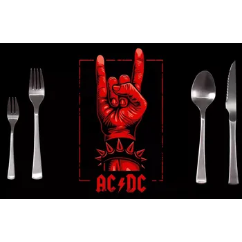 prostírání Sablio Prostírání ACDC Červená ruka: 40x30cm
