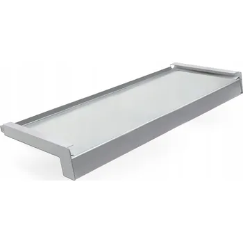 Obraz Vnější parapet OCEL ocelový, ALU krytky, šířka 32,5 cm, délka 60 cm, STŘÍBRNÝ